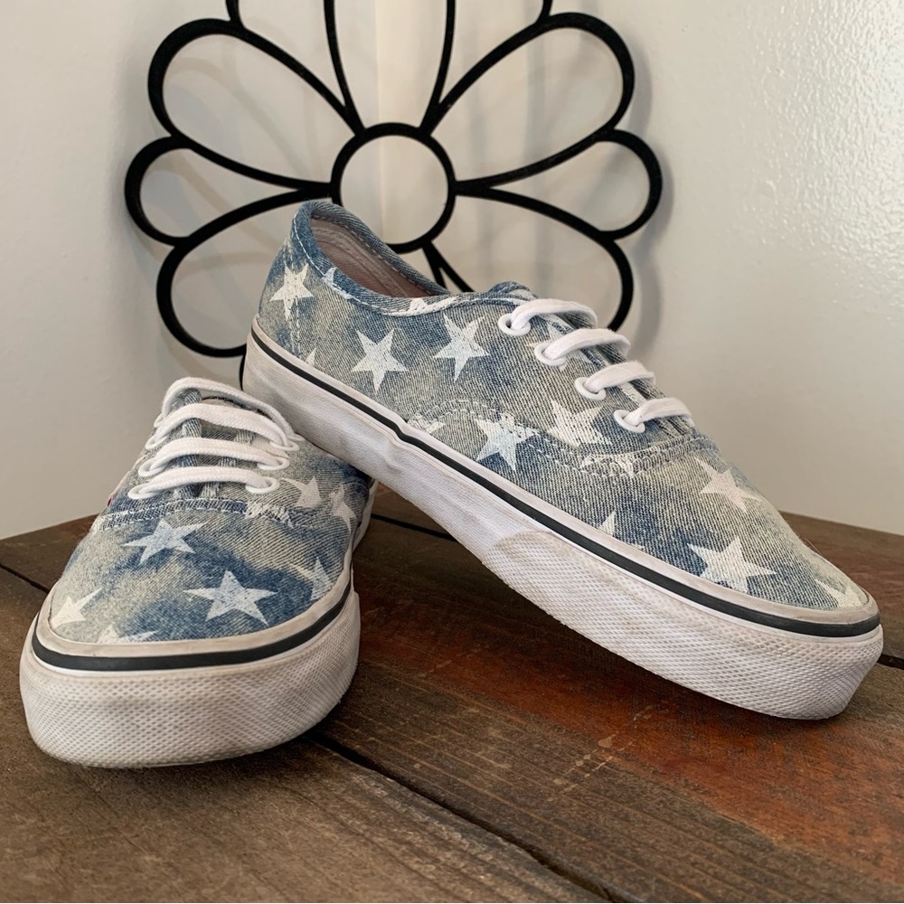Vans Denim and Stars Unisex Skate Sneakers - Picture 2 of 11